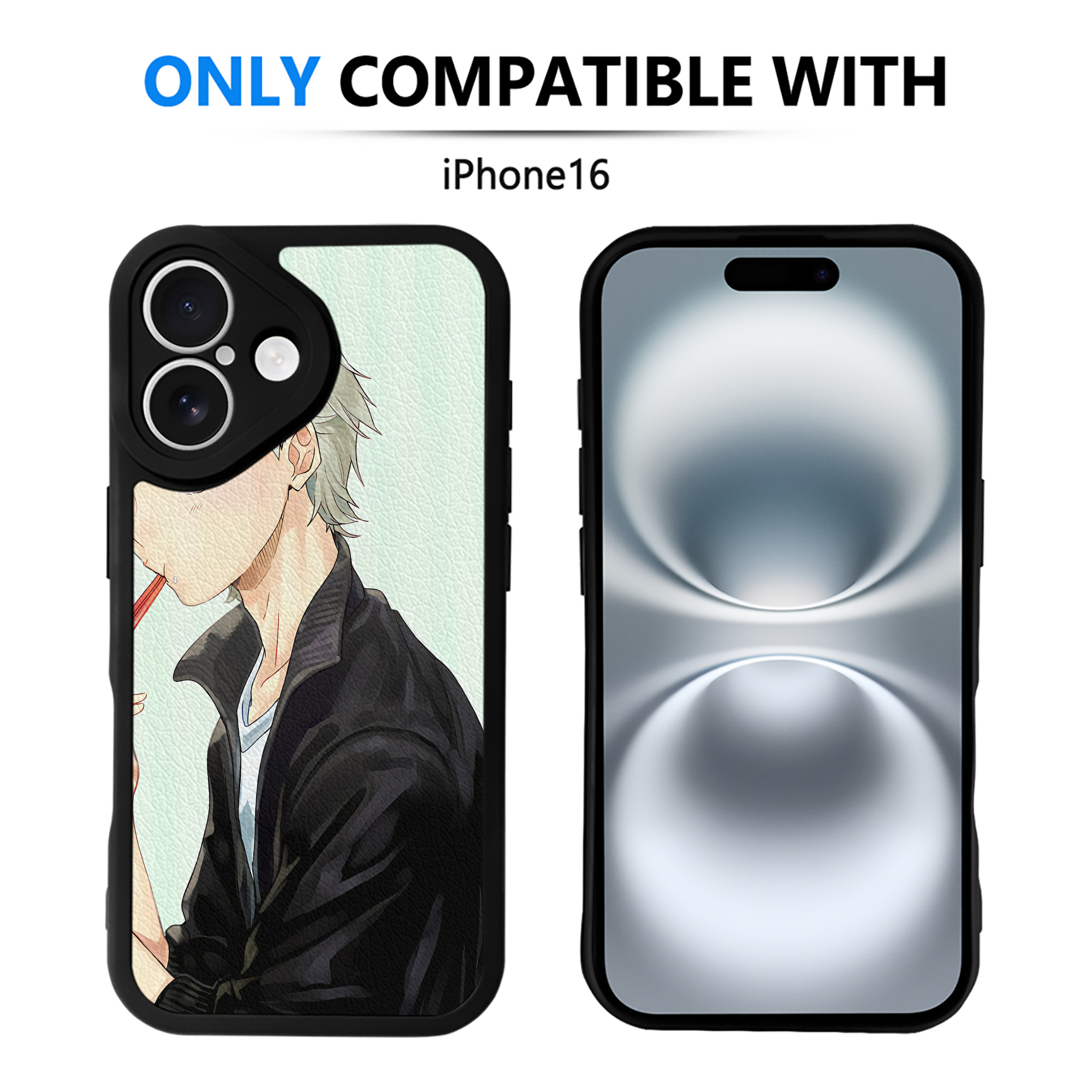 （画像用） ハイキュー!! Haikyu!! 【iPhone 16シリーズ対応】シリコンスマホケース（レザー調） 材質：シリコン